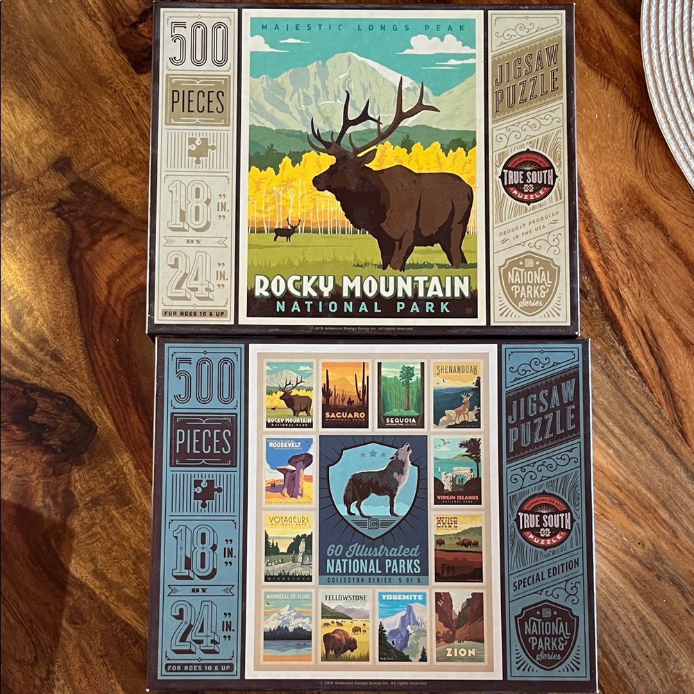 Rocky Mountain National Park Puzzle - 500 Pieces and NPS Park Puzzle
